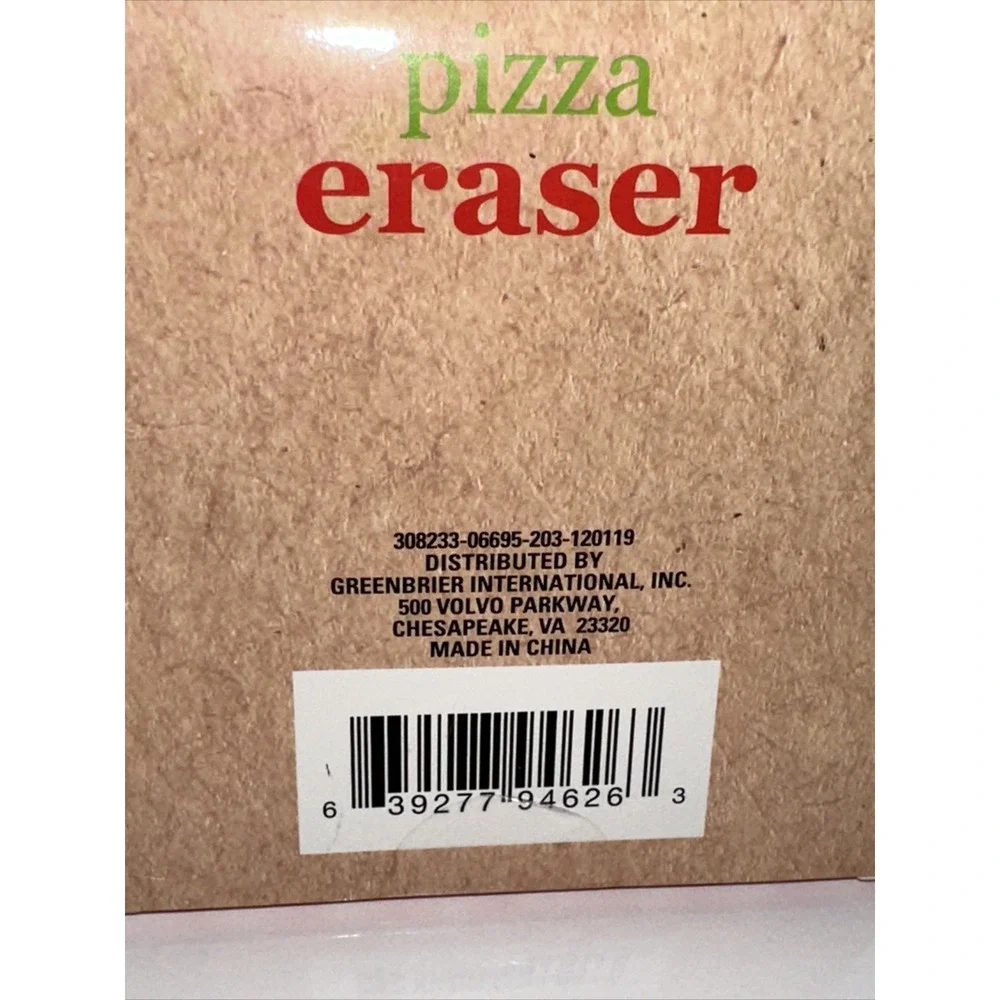 NEW 6 Slices Pizza eraser teacher supply Fun party favor math counter fraction